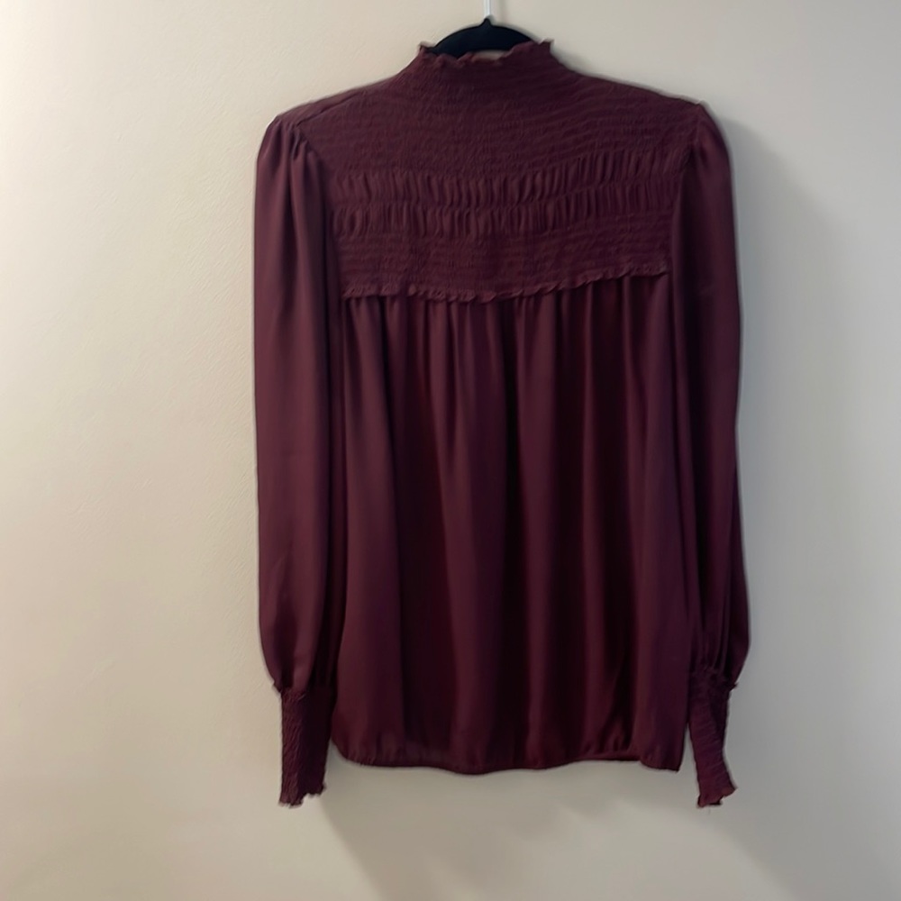 Max Studio Mock Neck Blouse